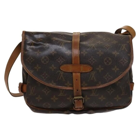 LOUIS VUITTON Monogram Saumur 30 Shoulder Bag M42256 LV Auth 115416 - Picture 2 of 16